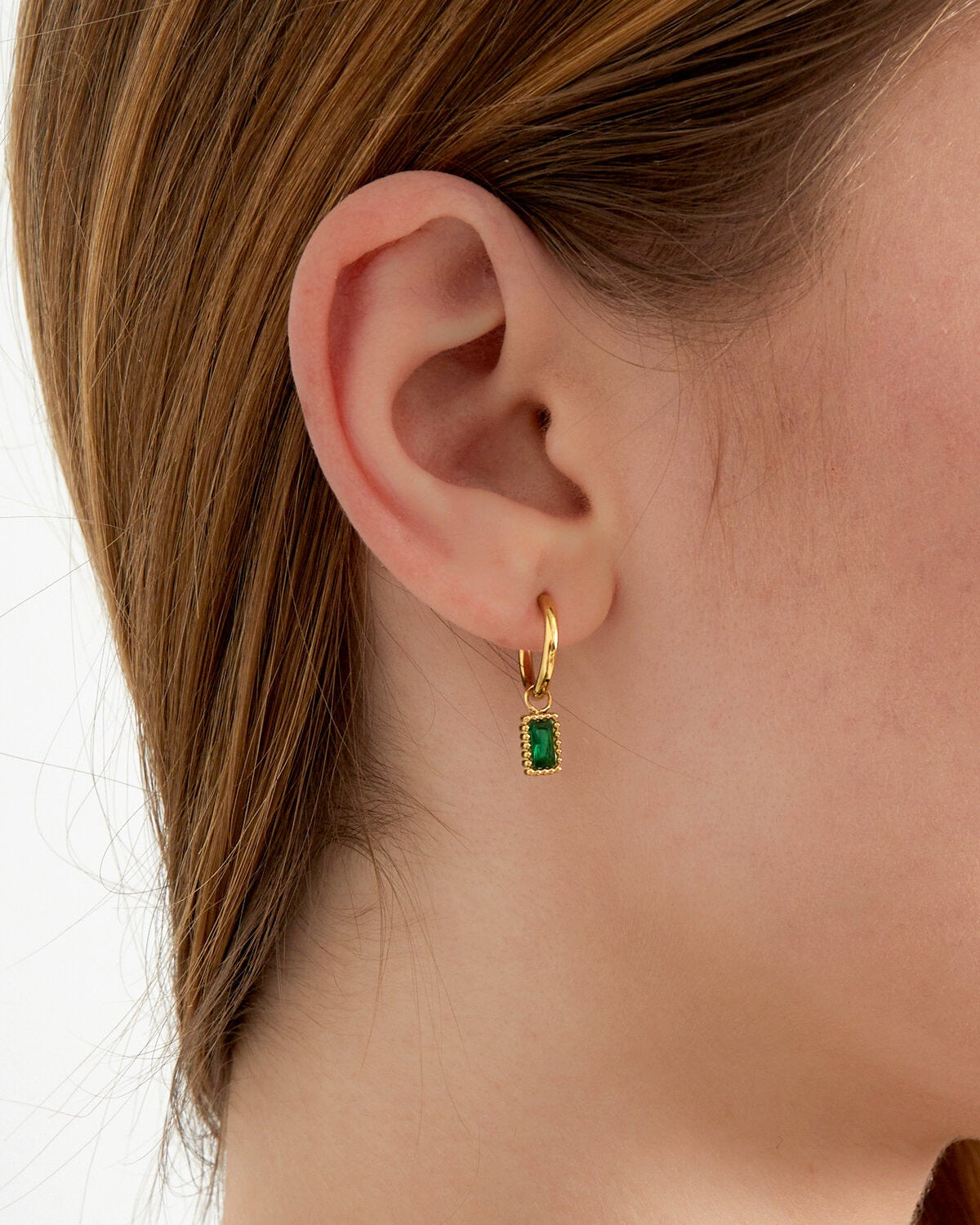 Stylish Pink & Green Drop Earrings for Spring