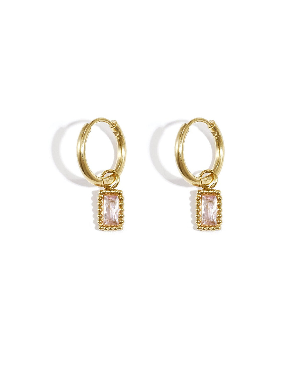 Stylish Pink & Green Drop Earrings for Spring