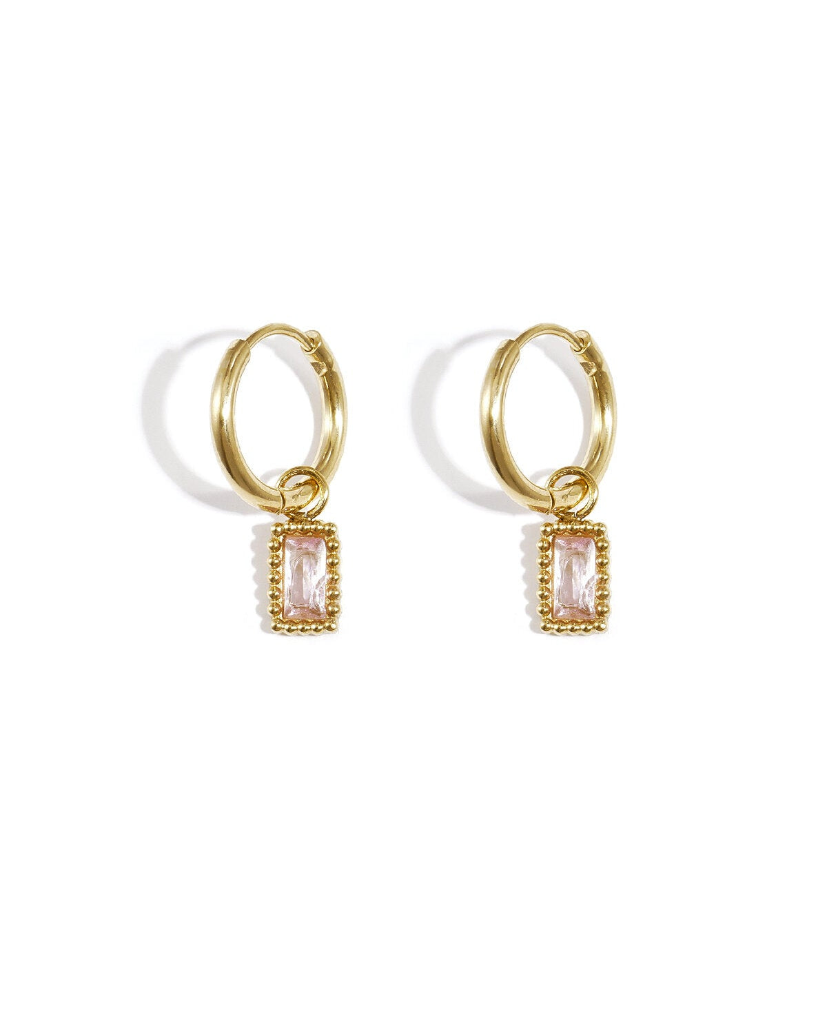 Stylish Pink & Green Drop Earrings for Spring