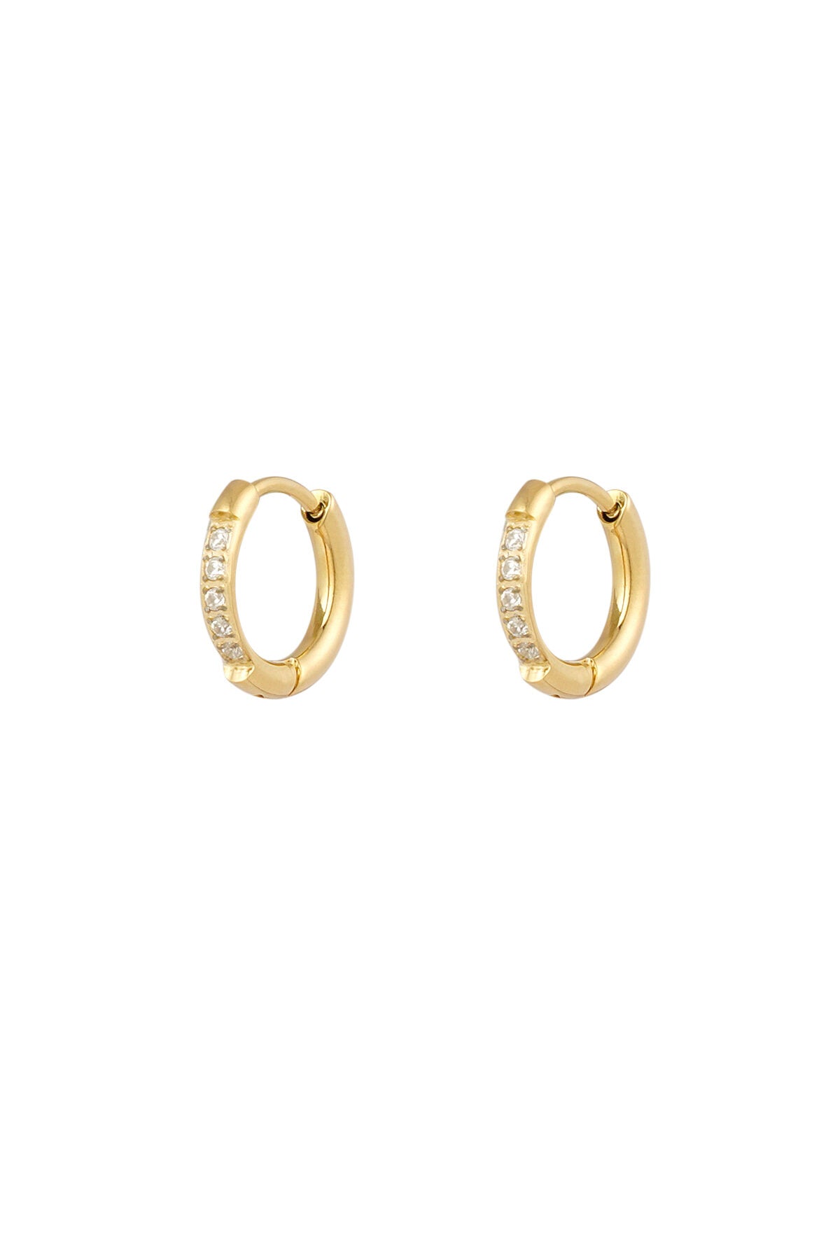 Stylish Pink & Gold Circle Hoop Earrings for Everyday Glam