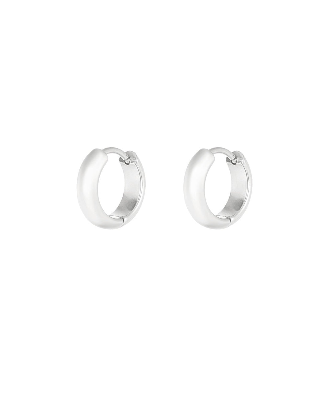 Stylish Stainless Steel Hoop Earrings in Silver & Gold
