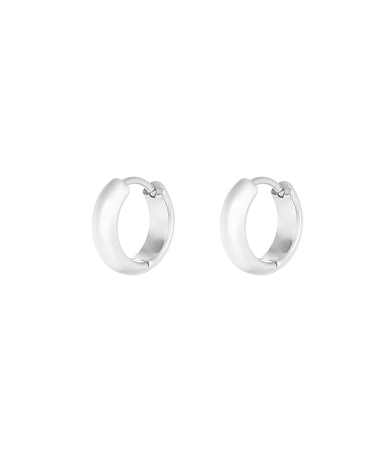 Stylish Stainless Steel Hoop Earrings in Silver & Gold