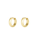 Stylish Stainless Steel Hoop Earrings in Silver & Gold