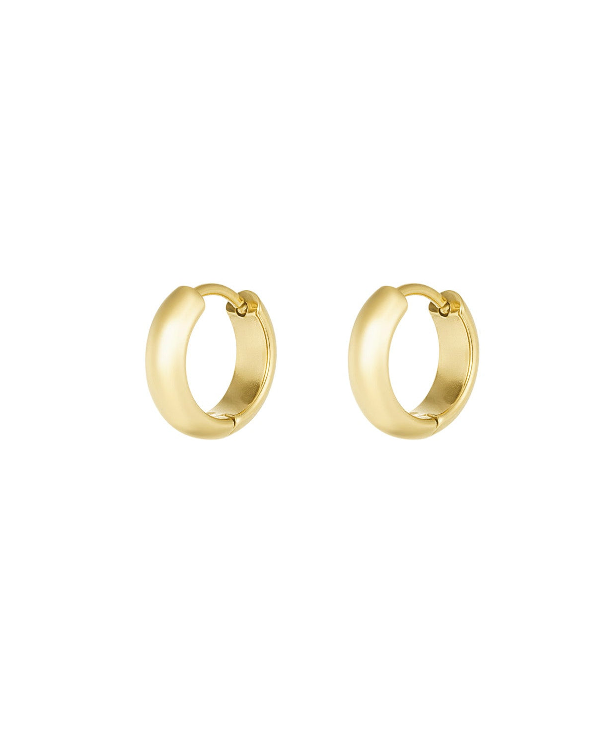 Stylish Stainless Steel Hoop Earrings in Silver & Gold