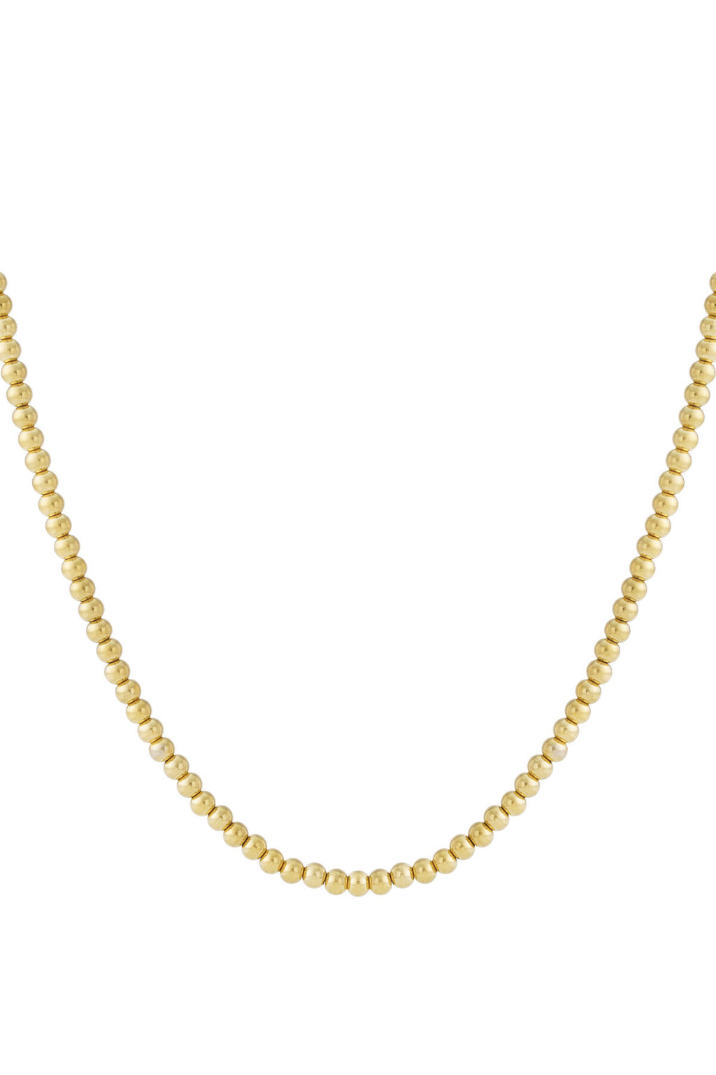 Elegant Simple Beaded Necklace for Women - Silver & Gold