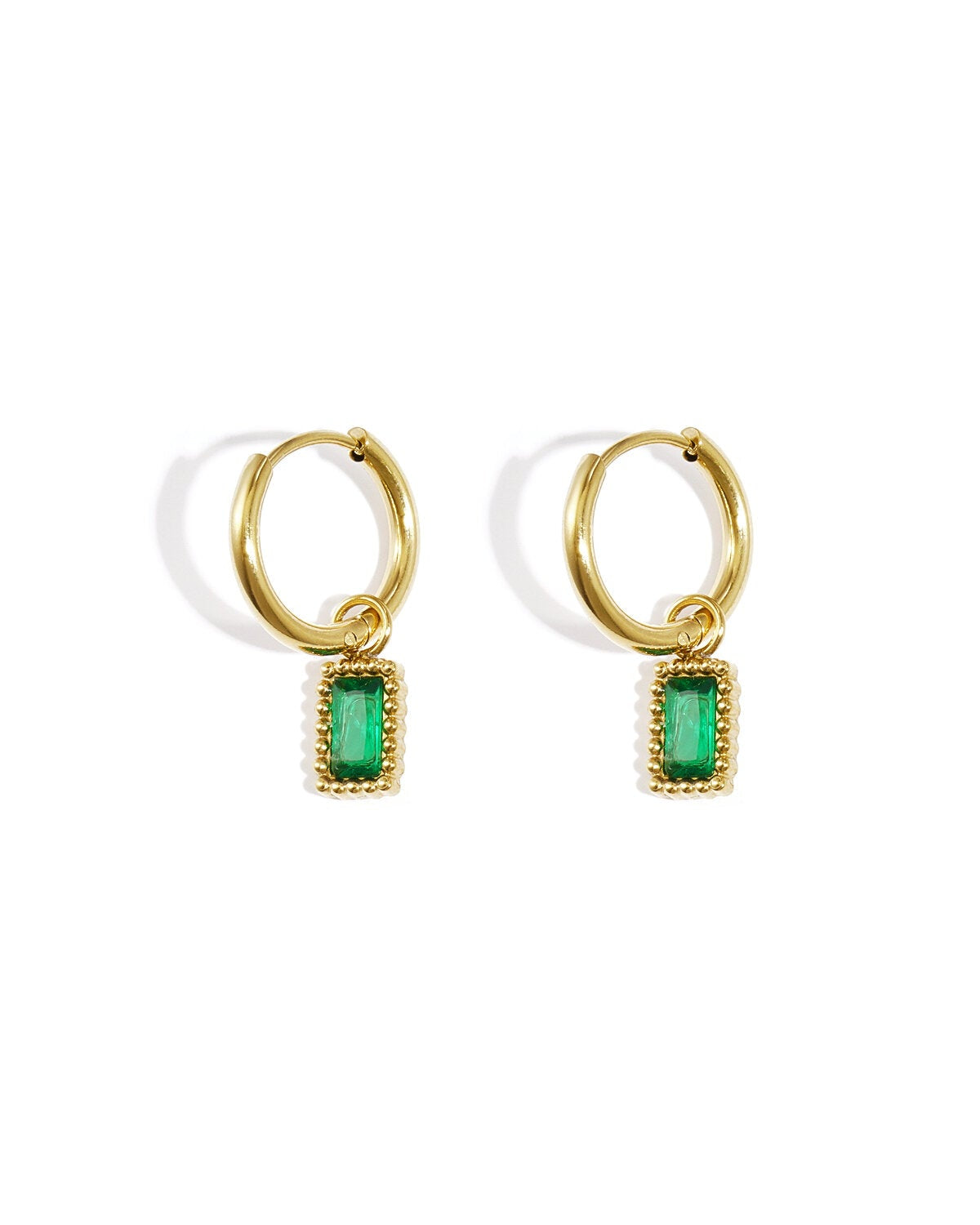 Stylish Pink & Green Drop Earrings for Spring