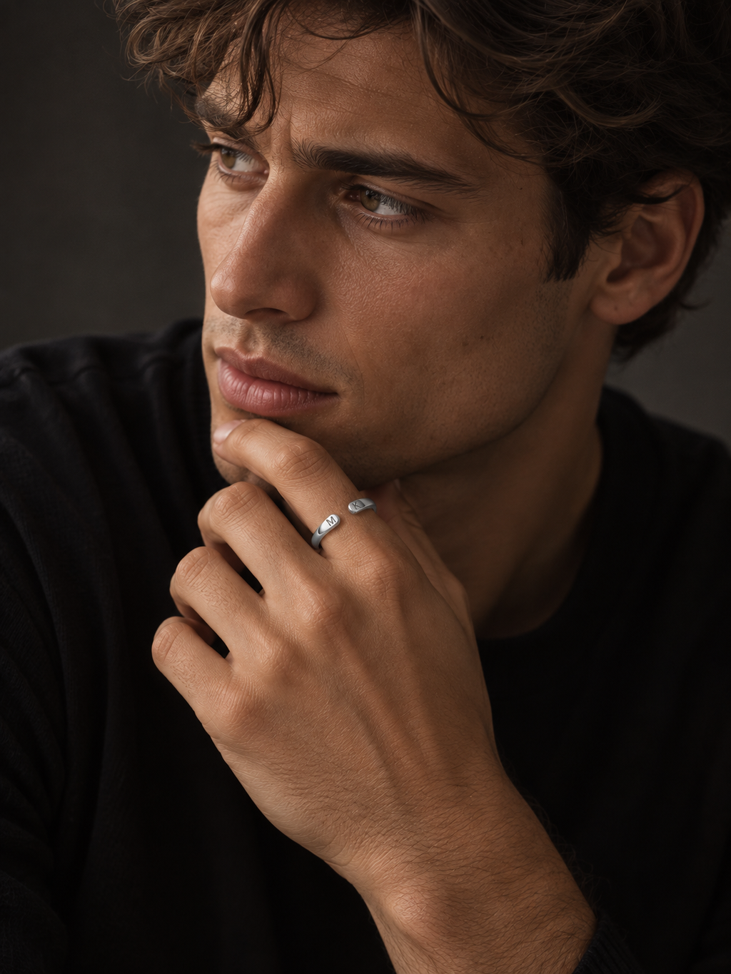 Anello Syndesmos in argento sterling