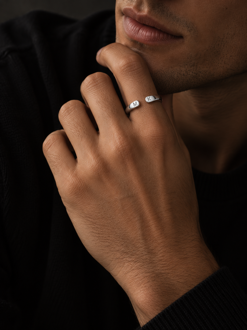 Anello Syndesmos in argento sterling